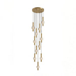 Marlen Stacked Stone Alabaster Chandelier
