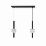 Marlen Stacked Stone Alabaster Chandelier