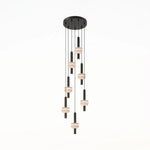 Marlen Stacked Stone Alabaster Chandelier