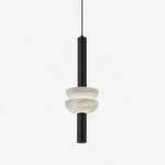 Marlen Stacked Stone Alabaster Chandelier