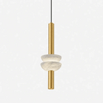 Marlen Stacked Stone Alabaster Chandelier