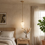 Marlowe Stacked Alabaster Chain Chandelier