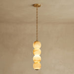 Marlowe Stacked Alabaster Chain Chandelier