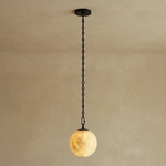 Alabaster Spherical Chain Chandelier