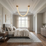 Liora Beaded Alabaster Swag Chandelier