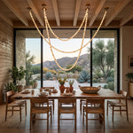 Liora Beaded Alabaster Swag Chandelier