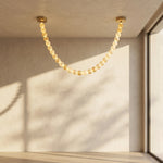 Liora Beaded Alabaster Swag Chandelier
