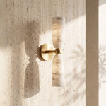 Odile Alabaster Cone Wall Sconce