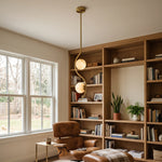 Ondelle Curved Rod Alabaster Pendant Light