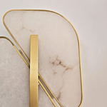 Solveig Overlapping Alabaster Wall Sconce