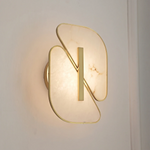 Solveig Overlapping Alabaster Wall Sconce