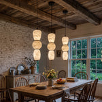 Perrine Stacked Alabaster Pendant Light