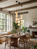 Perrine Stacked Alabaster Pendant Light