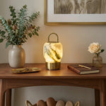 Portable Alabaster Lantern Table Lamp — image 2