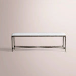 Caloria Fabric End-of-Bed Bench — FORGED BRONZE / 48