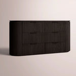 Sopravelle Drawer Dresser — BLACK OAK / 72