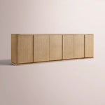 Liromelle Sideboard — LIGHT OAK / 6-DOOR 96