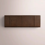 Liromelle Sideboard — BROWN OAK / 6-DOOR 96