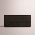 Liromelle Drawer Dresser — BLACK OAK / 6-Drawer
