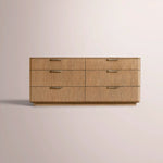 Cavenza 6-Drawer Dresser — NATURAL OAK