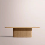 Ethoria Pedestal Rectangular Dining Table