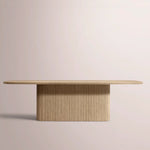 Ethoria Pedestal Rectangular Dining Table