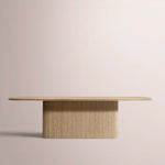 Ethoria Pedestal Rectangular Dining Table