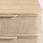 Trevia 6-Drawer Dresser — GREIGE OAK / CANE
