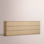 Liromelle Drawer Dresser — GREIGE OAK / 9-Drawer