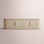 Sopravelle Reeded Stone Media Console