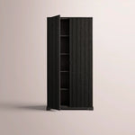 Celorin Reeded Cabinet — BLACK OAK / 45