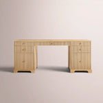 Celorin Reeded Desk — LIGHT OAK / 60