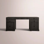 Celorin Reeded Desk — BLACK OAK / 60