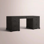 Celorin Reeded Desk — BLACK OAK / 72