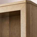 Luvoriel Glass Cabinet — GREIGE OAK