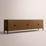Luvoriel Media Console — BROWN OAK / 6-DOOR 96