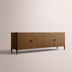 Luvoriel Media Console — BROWN OAK / 4-DOOR 72