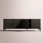 Luvoriel Media Console — BLACK OAK / 4-DOOR 84