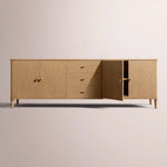 Luvoriel Sideboard With Drawers — NATURAL OAK