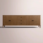 Luvoriel Sideboard With Drawers — BROWN OAK