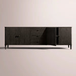 Luvoriel Sideboard With Drawers — BLACK OAK