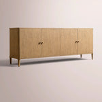 Luvoriel Sideboard — LIGHT OAK / 4-DOOR 84