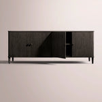 Luvoriel Sideboard — BLACK OAK / 4-DOOR 84