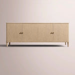 Luvoriel Sideboard — GREIGE OAK / 4-DOOR 84