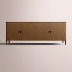 Luvoriel Sideboard — BROWN OAK / 4-DOOR 84