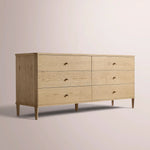Luvoriel Drawer Dresser — GREIGE OAK / 6-DRAWER