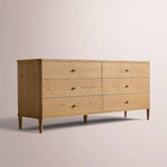 Luvoriel Drawer Dresser — LIGHT OAK / 6-DRAWER