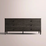 Luvoriel Drawer Dresser — BLACK OAK / 6-DRAWER