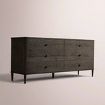 Luvoriel Drawer Dresser — BLACK OAK / 6-DRAWER