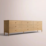 Luvoriel Drawer Dresser — LIGHT OAK / 9-DRAWER